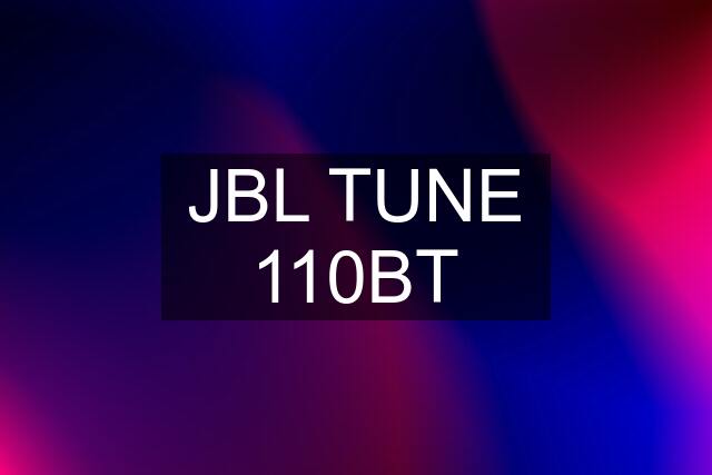 JBL TUNE 110BT