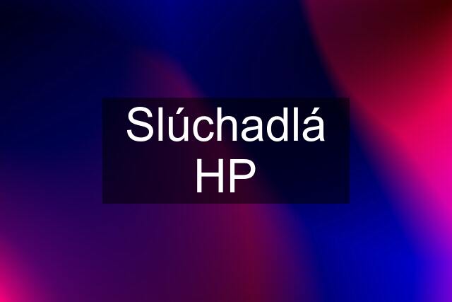 Slúchadlá HP