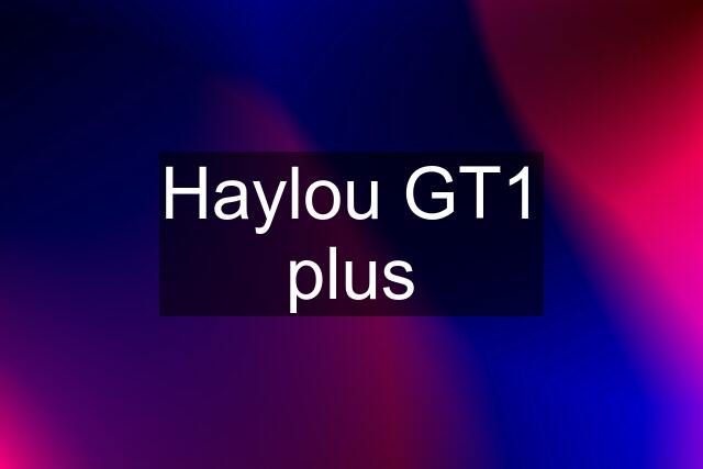 Haylou GT1 plus