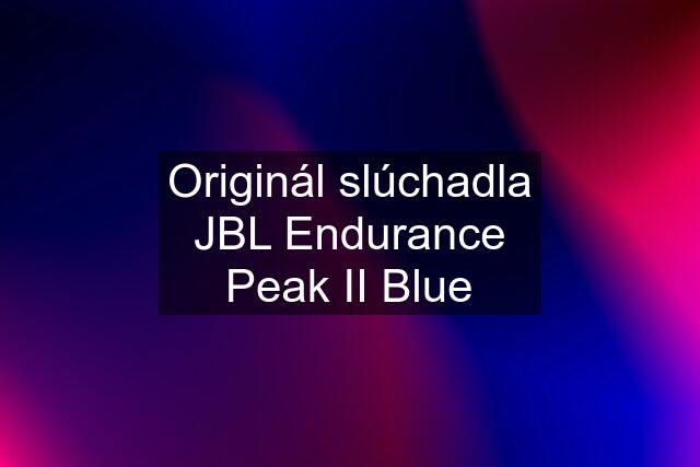 Originál slúchadla JBL Endurance Peak II Blue