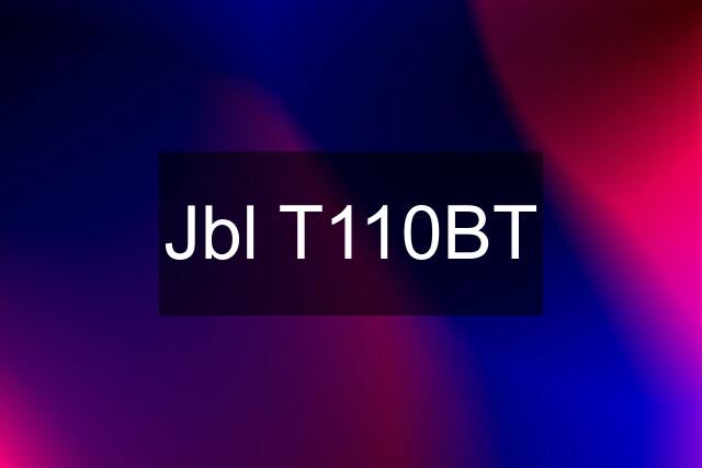 Jbl T110BT