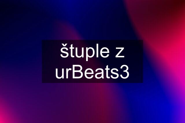 štuple z urBeats3