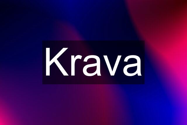 Krava