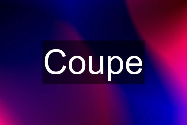 Coupe