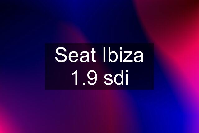Seat Ibiza 1.9 sdi