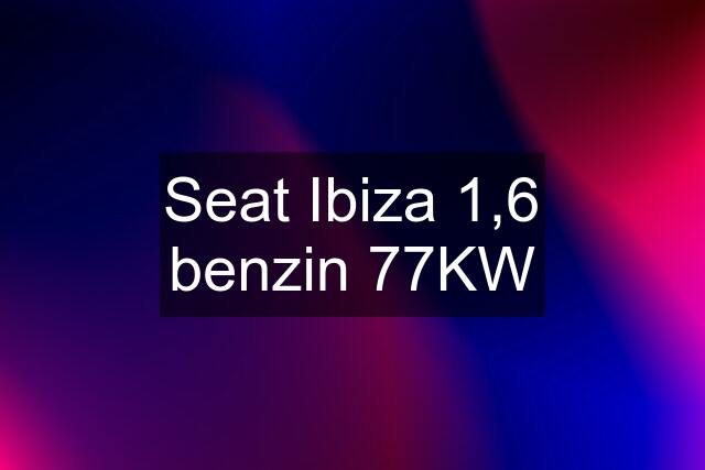 Seat Ibiza 1,6 benzin 77KW