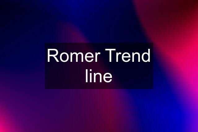 Romer Trend line