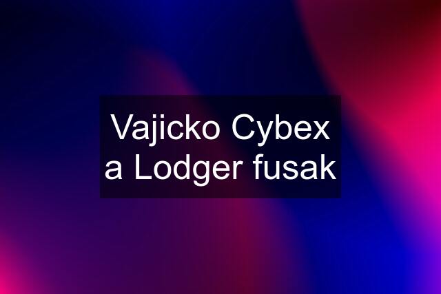Vajicko Cybex a Lodger fusak