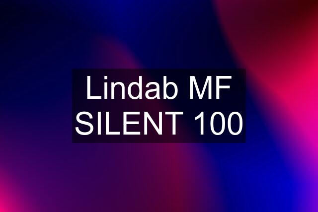 Lindab MF SILENT 100