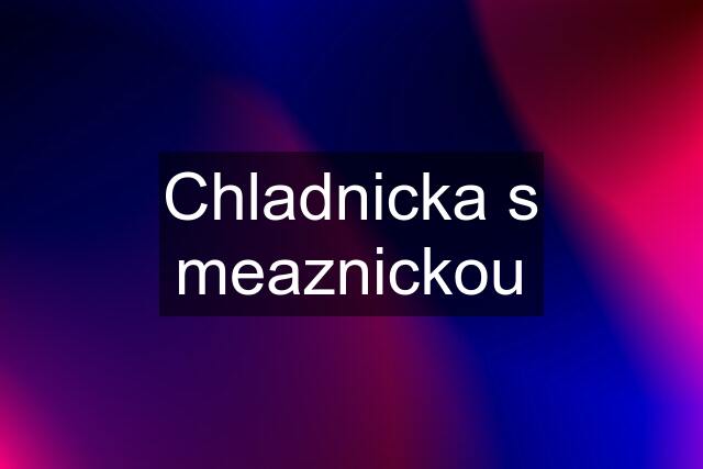 Chladnicka s meaznickou