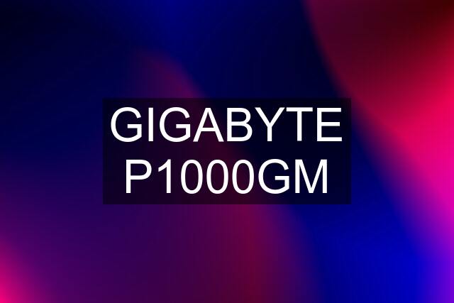 GIGABYTE P1000GM