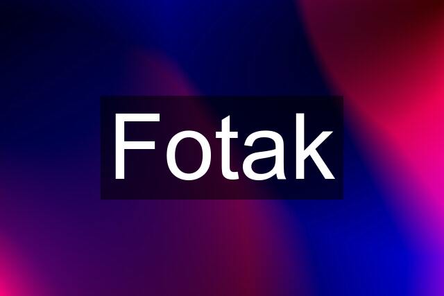 Fotak