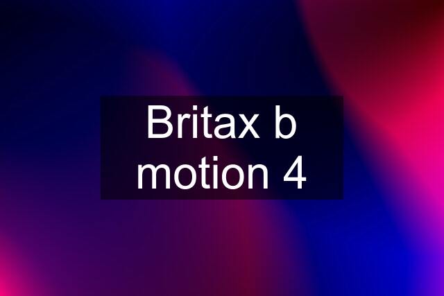 Britax b motion 4