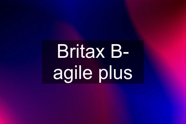 Britax B- agile plus