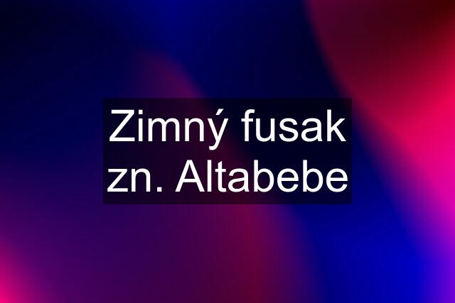 Zimný fusak zn. Altabebe