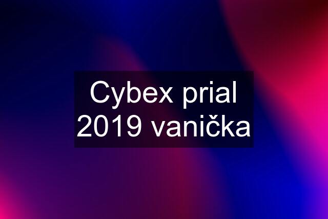 Cybex prial 2019 vanička