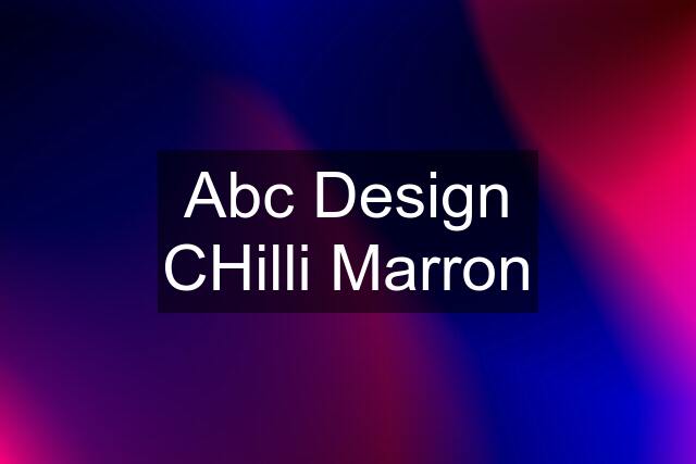 Abc Design CHilli Marron