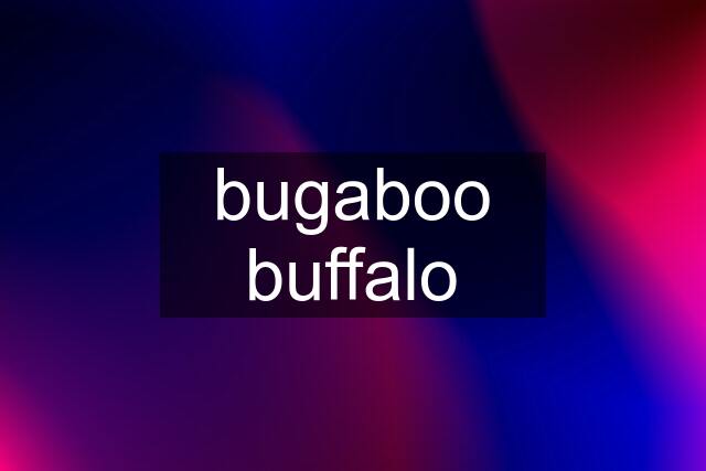 bugaboo buffalo