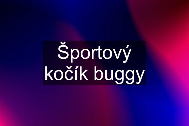 Športový kočík buggy