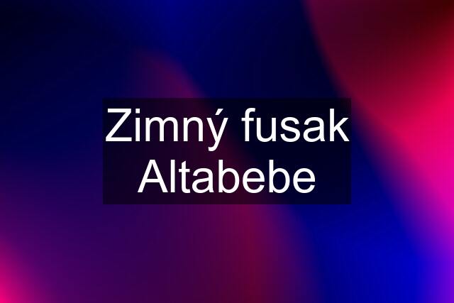 Zimný fusak Altabebe