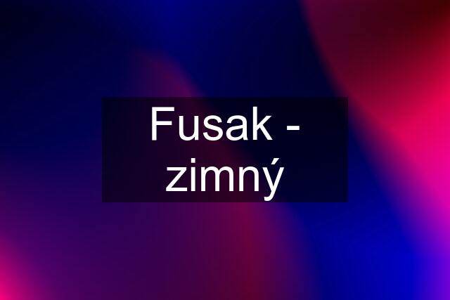 Fusak - zimný