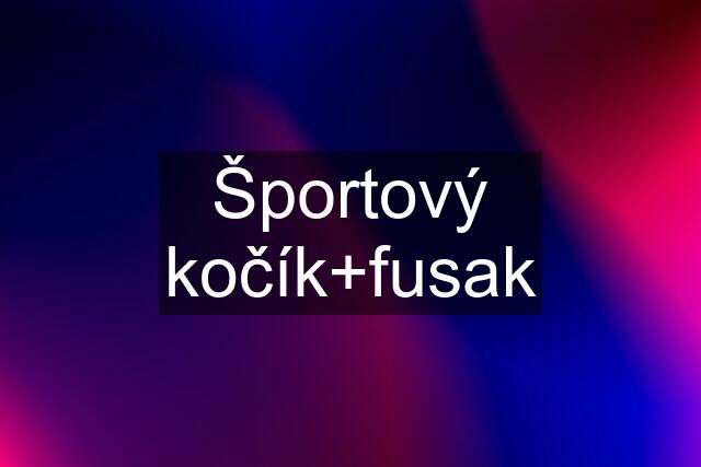 Športový kočík+fusak