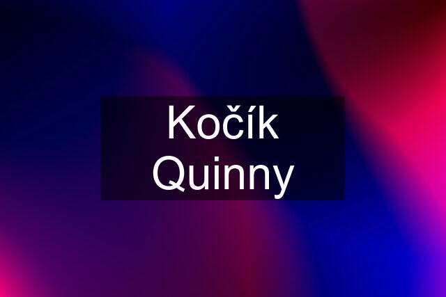 Kočík Quinny