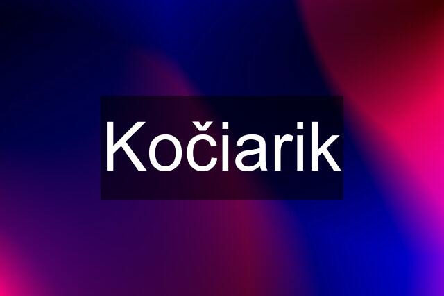 Kočiarik