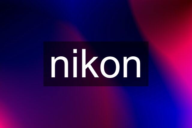 nikon