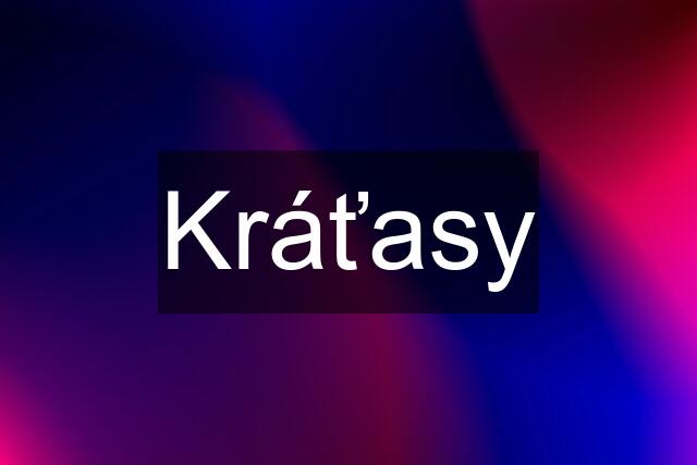 Kráťasy