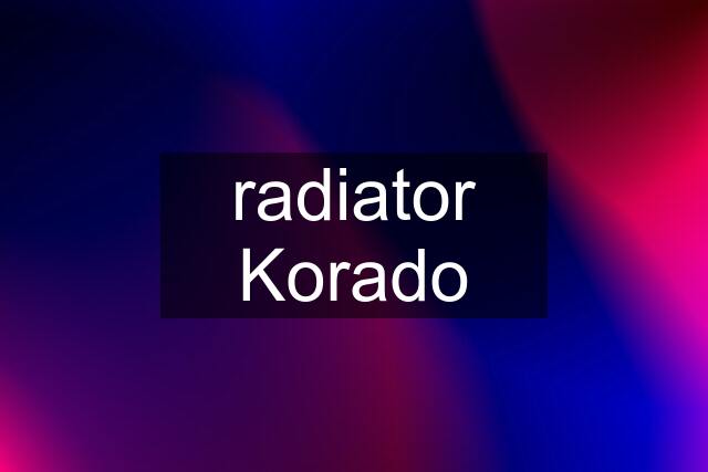 radiator Korado