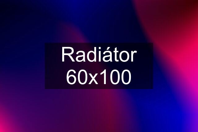 Radiátor 60x100