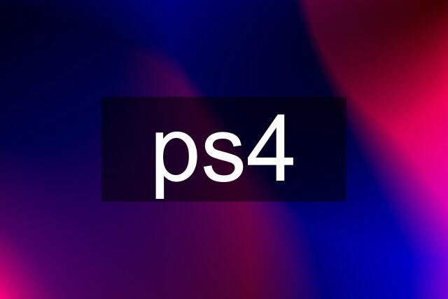 ps4