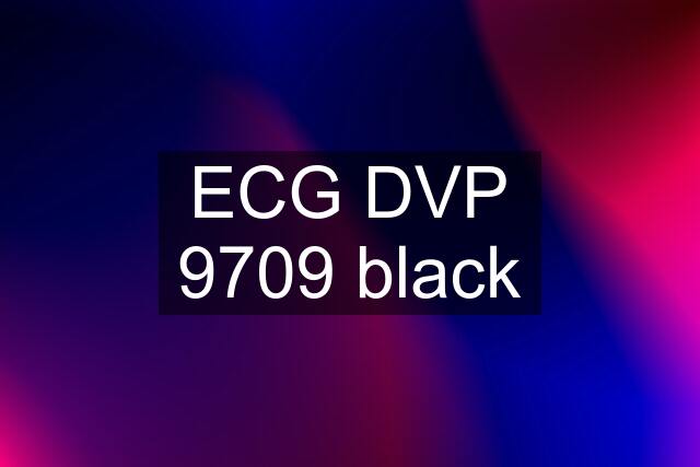 ECG DVP 9709 black