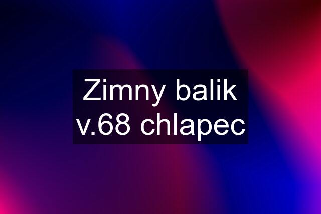 Zimny balik v.68 chlapec