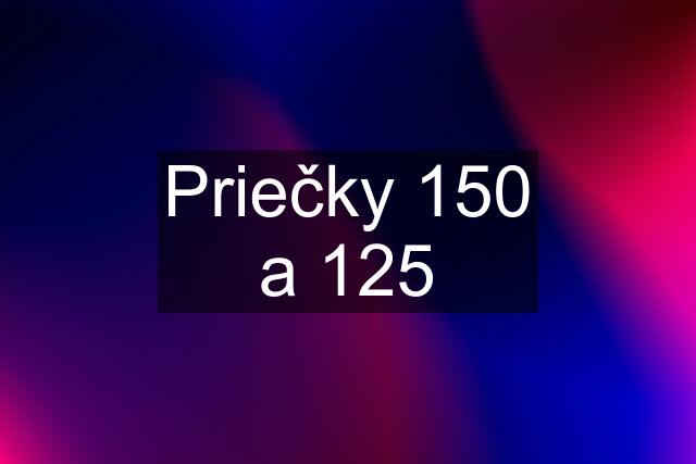 Priečky 150 a 125