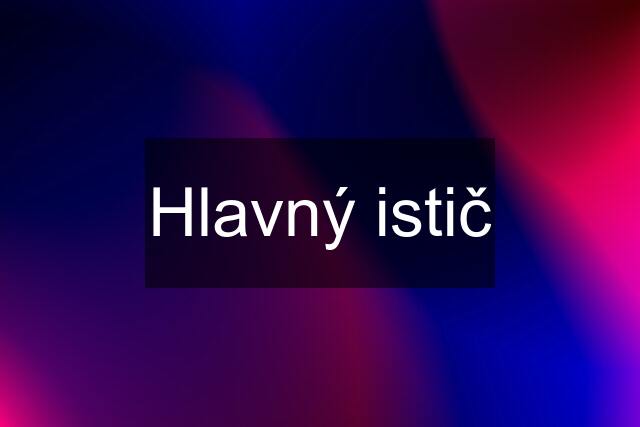 Hlavný istič