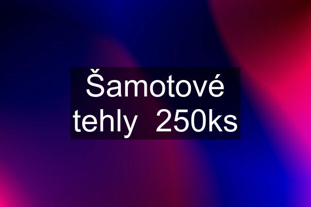 Šamotové tehly  250ks