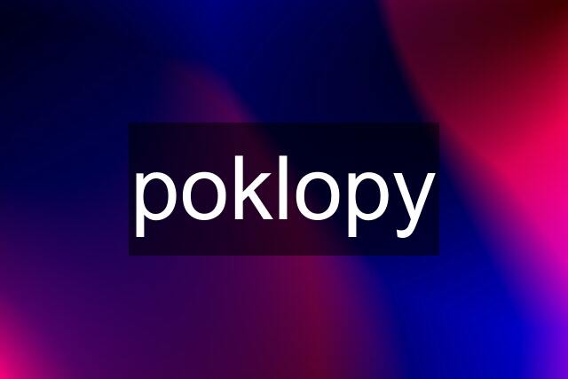 poklopy