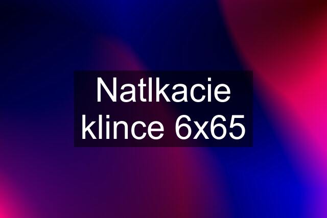 Natlkacie klince 6x65