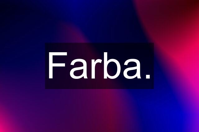 Farba.