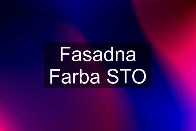 Fasadna Farba STO