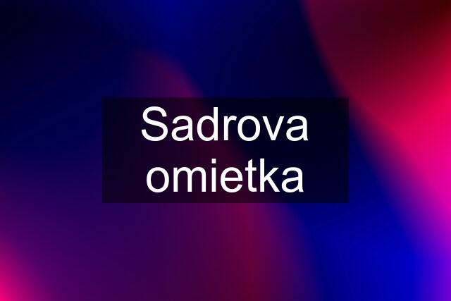 Sadrova omietka