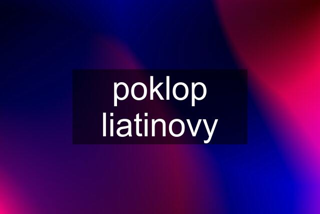 poklop liatinovy