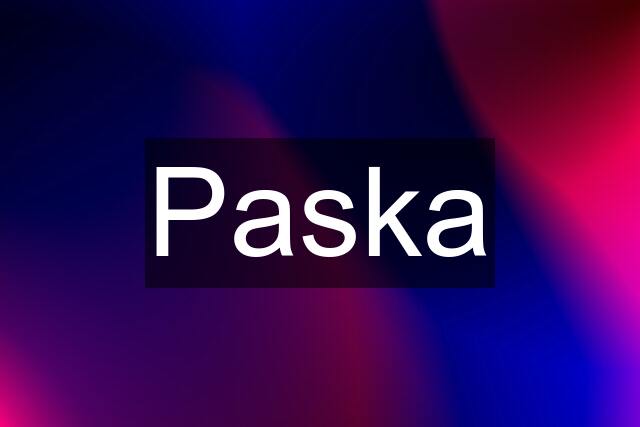 Paska