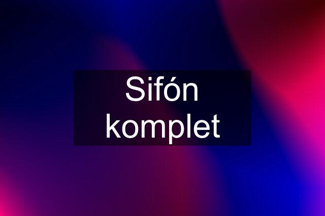 Sifón komplet