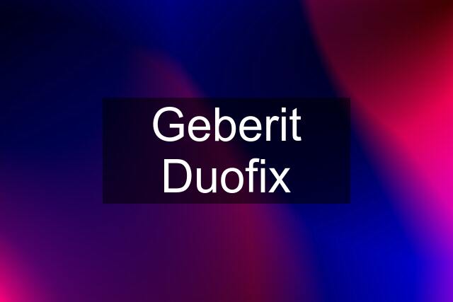 Geberit Duofix