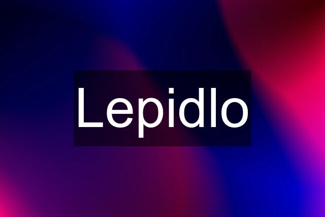 Lepidlo