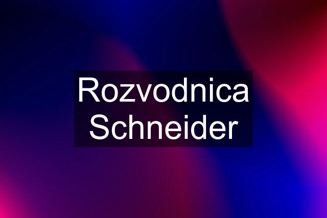 Rozvodnica Schneider