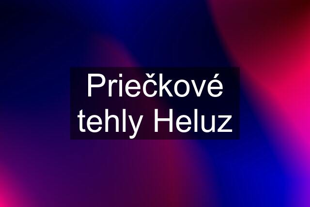 Priečkové tehly Heluz